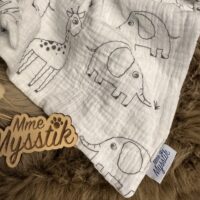 Knuffelpopje tetra – safari (wit)