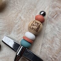 Wijnopener – siliconen/hout ‘Fine like wine’