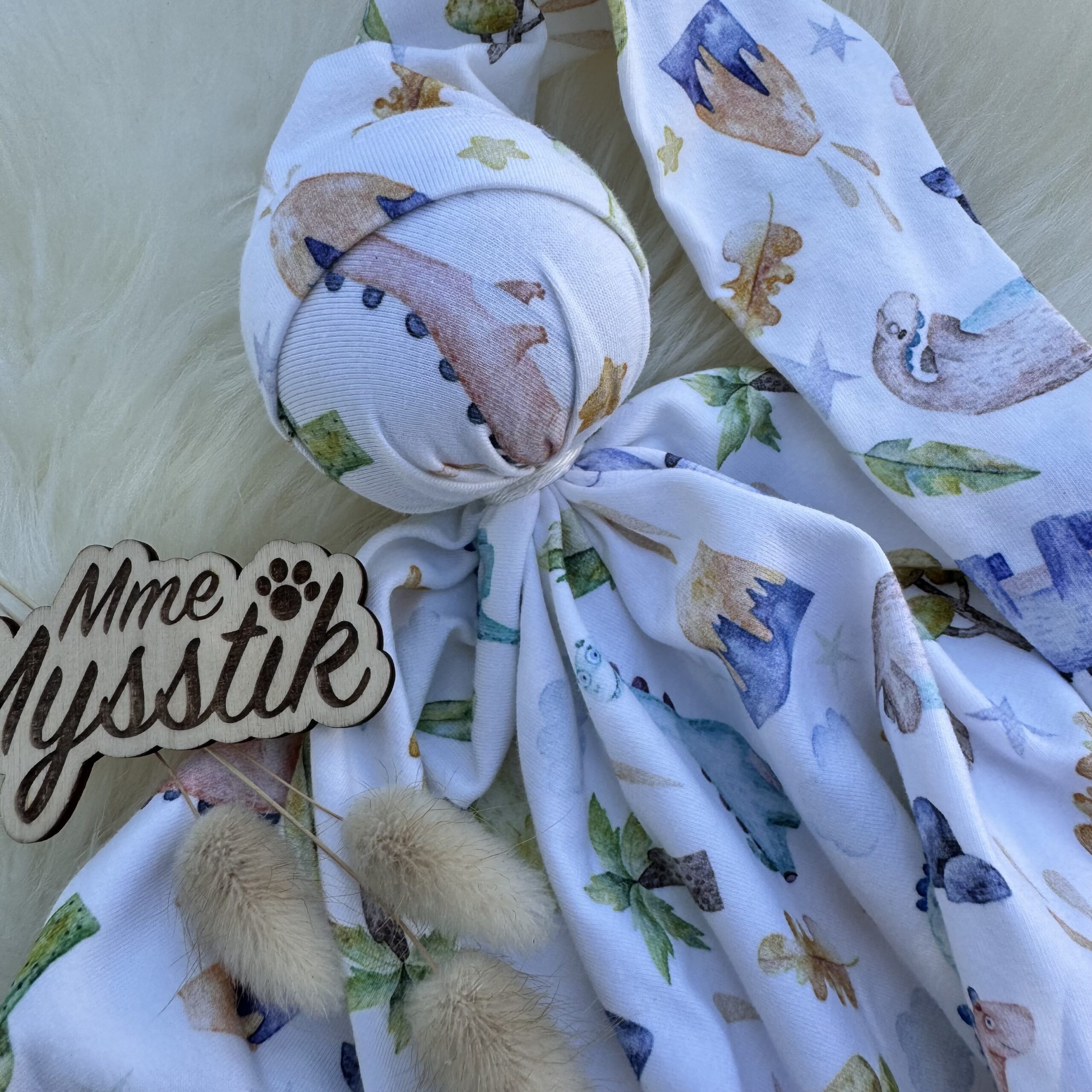 Knuffelpopje jersey - dino (cactus) - Afbeelding 3