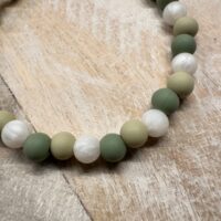 Siliconen armbandje – groene tinten