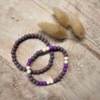 Siliconen armbandjes – paarse tinten