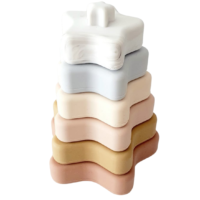 Stapeltoren in sterrenvorm – bruin/ beige