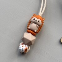 Friemelketting ‘egel’ – roest/ oranje