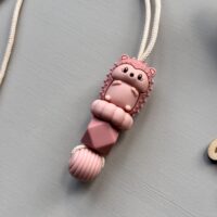 Friemelketting ‘egel’ – roze