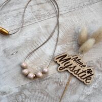 Borstvoedingsketting – glossy mokka