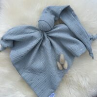 Knuffelpopje tetra – mint met gouden streepjes