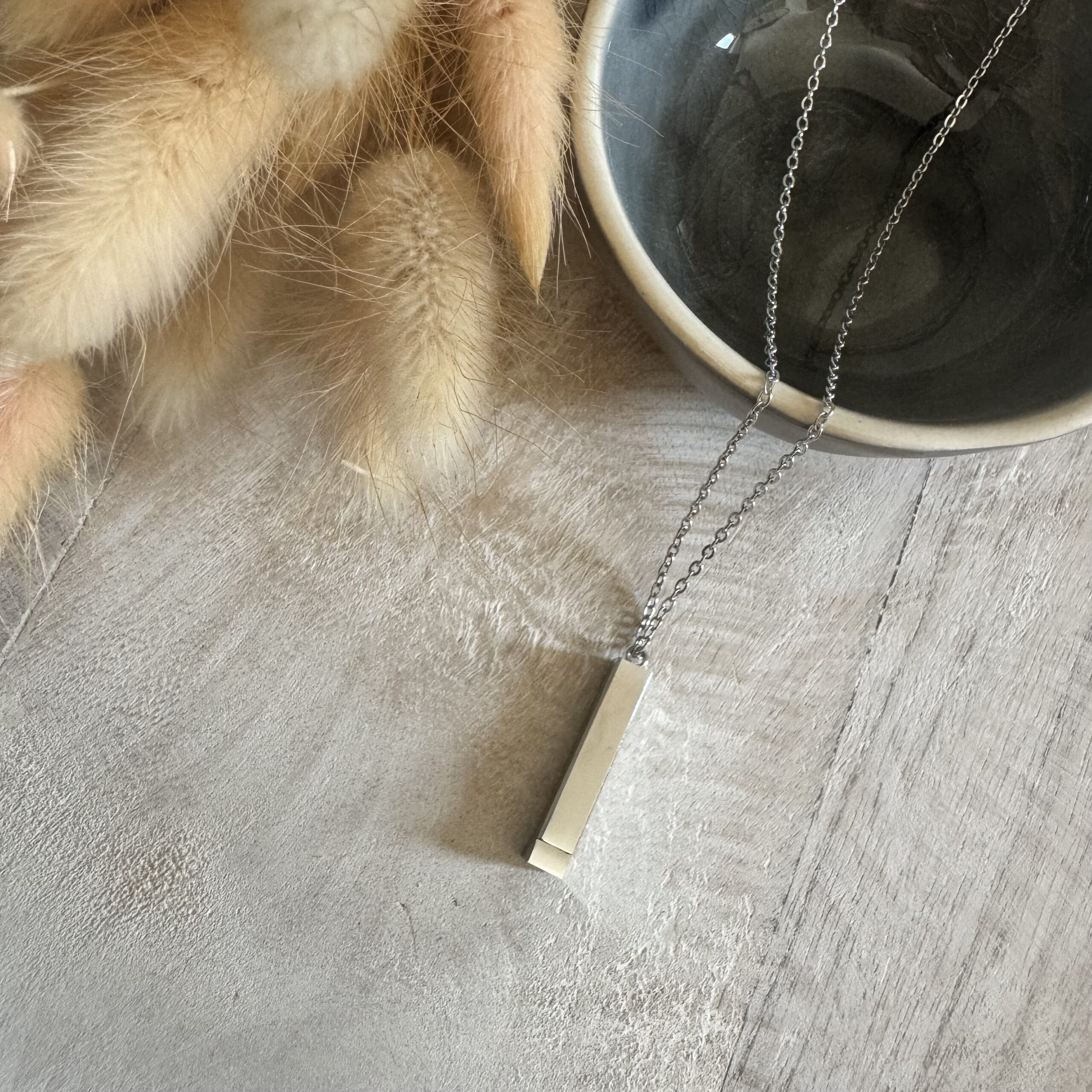 Ketting staafje met geheime tekst - Afbeelding 2