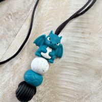 Friemelketting ‘draakje’ – blauw