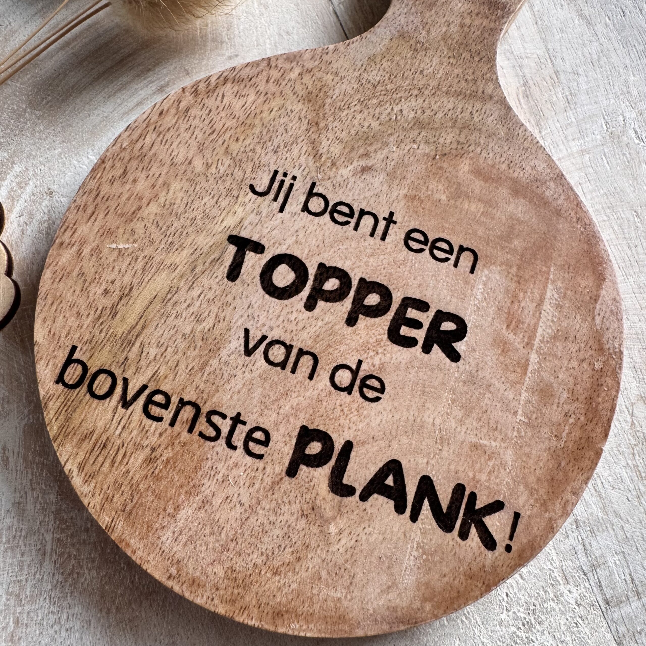Houten plankje juf / meester - Afbeelding 4