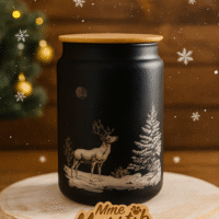 Kaars in kerstthema – winter wonderland 1