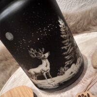 Kaars in kerstthema – winter wonderland 1