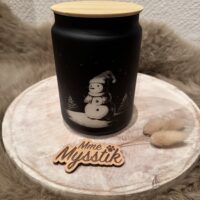 Kaars in kerstthema – sneeuwmannetje 1