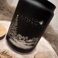 Kaars in kerstthema – winter wonderland 2