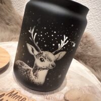 Kaars in kerstthema – hertje