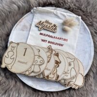 Mijlpaalkaartjes ‘Het bosleven’