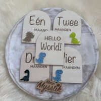 Mijlpaalkaartjes ‘3D Dino’s’