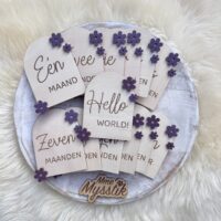Mijlpaalkaartjes ‘3D Flowers’