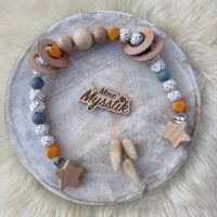 Wagenspanner ‘galaxy – blauw/ zacht oranje’