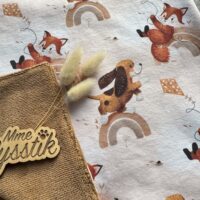 Babydekentje ‘vosje & hondje’
